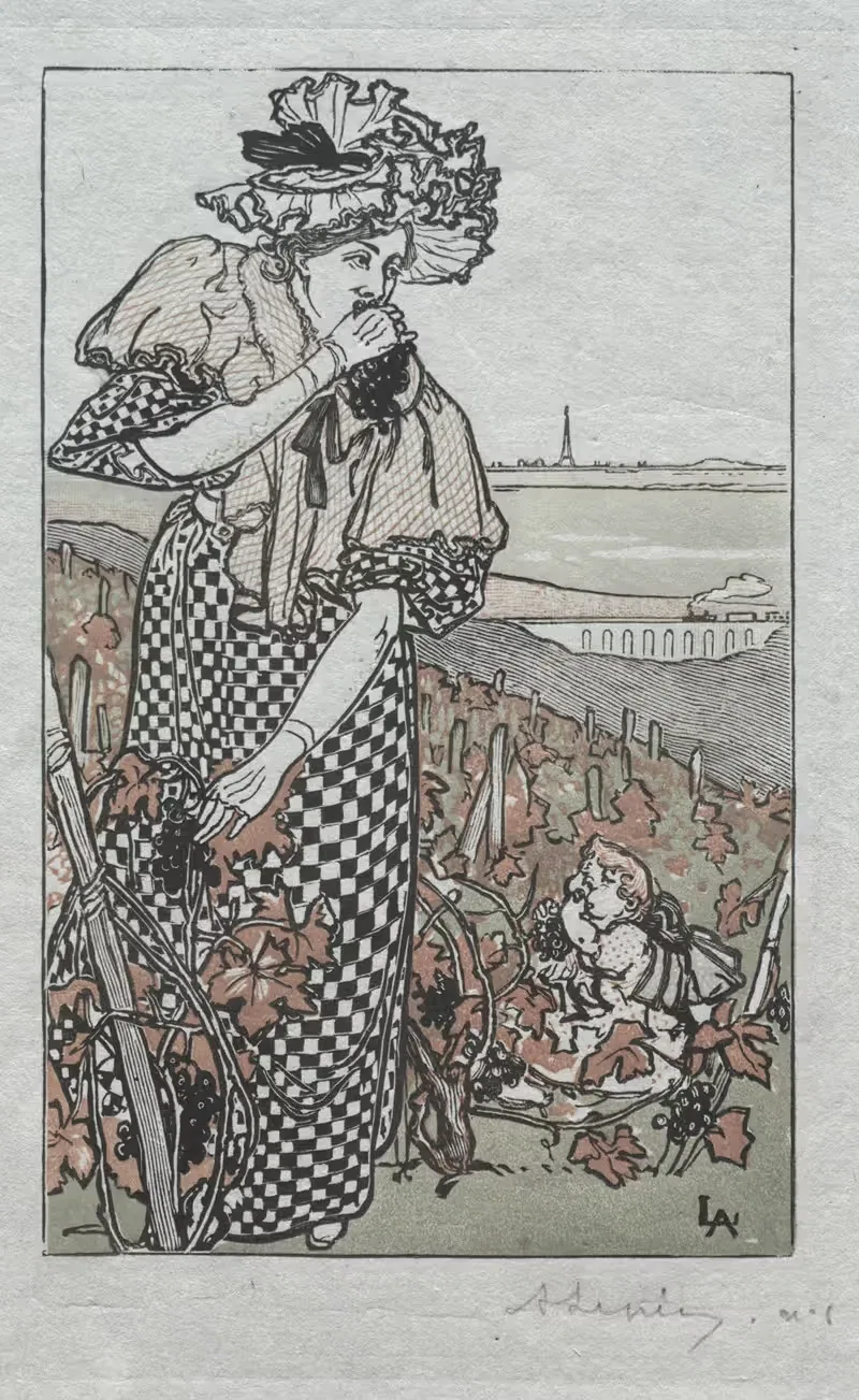 Парижский альманах, 1897; Осень by Огюст Луи Лепер, 1897 — digital art print download