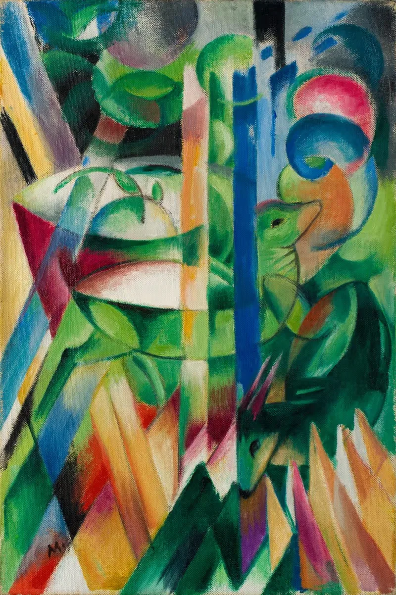 Маленькие горные козлы by Франц Марк, 1914 — digital art print download