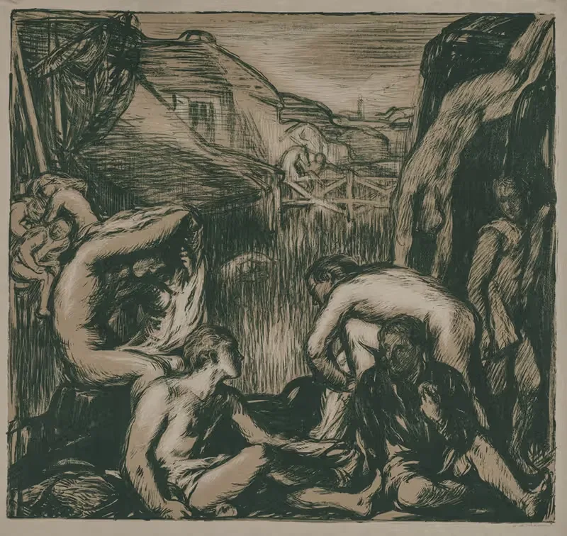 Мельничный пруд by Чарльз Хаслвуд Шеннон, 1905 — digital art print download