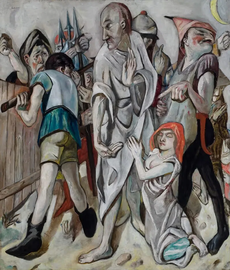 Христос и грешник by Макс Бекманн, 1917 — digital art print download