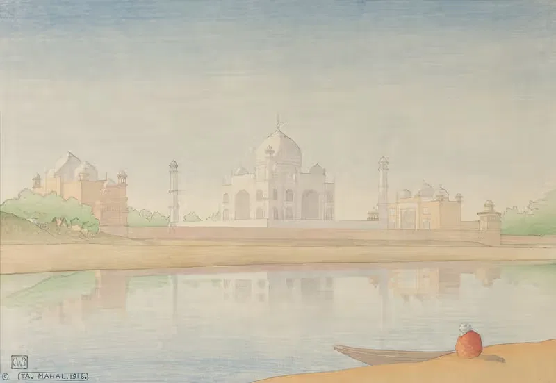 Taj Mahal by Charles William Bartlett, 1916 — digital art print download