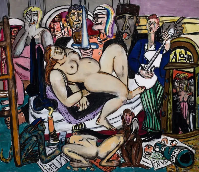 Город (Ночной город) by Макс Бекманн, 1950 — digital art print download
