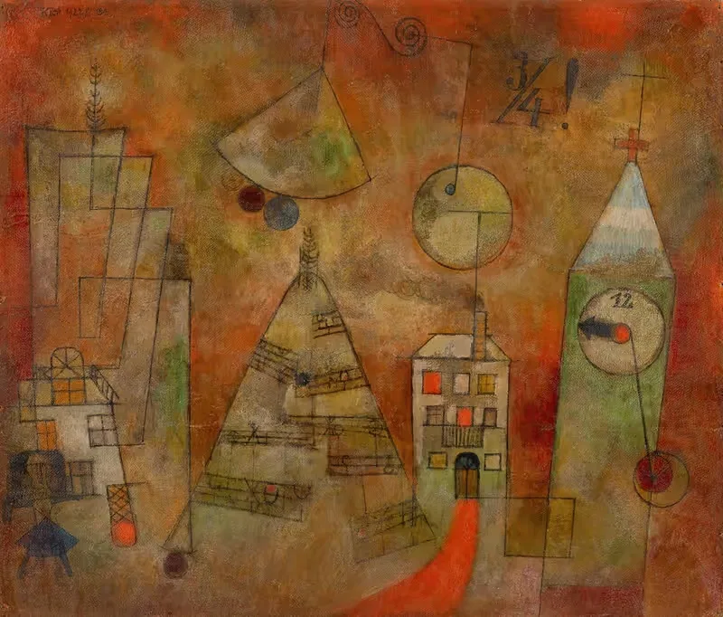 Schicksalstunde um dreiviertel zwölf — Paul Klee