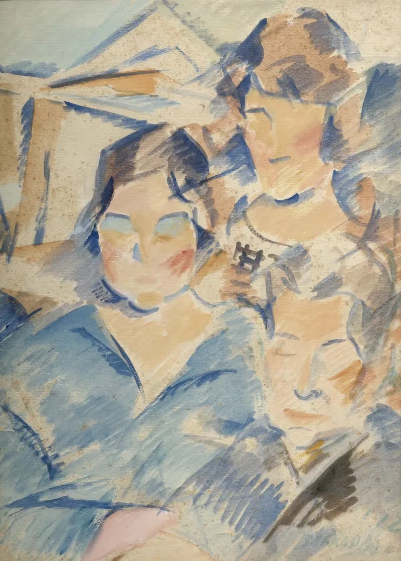 Carmen, Pilar y la madre — Rafael Barradas