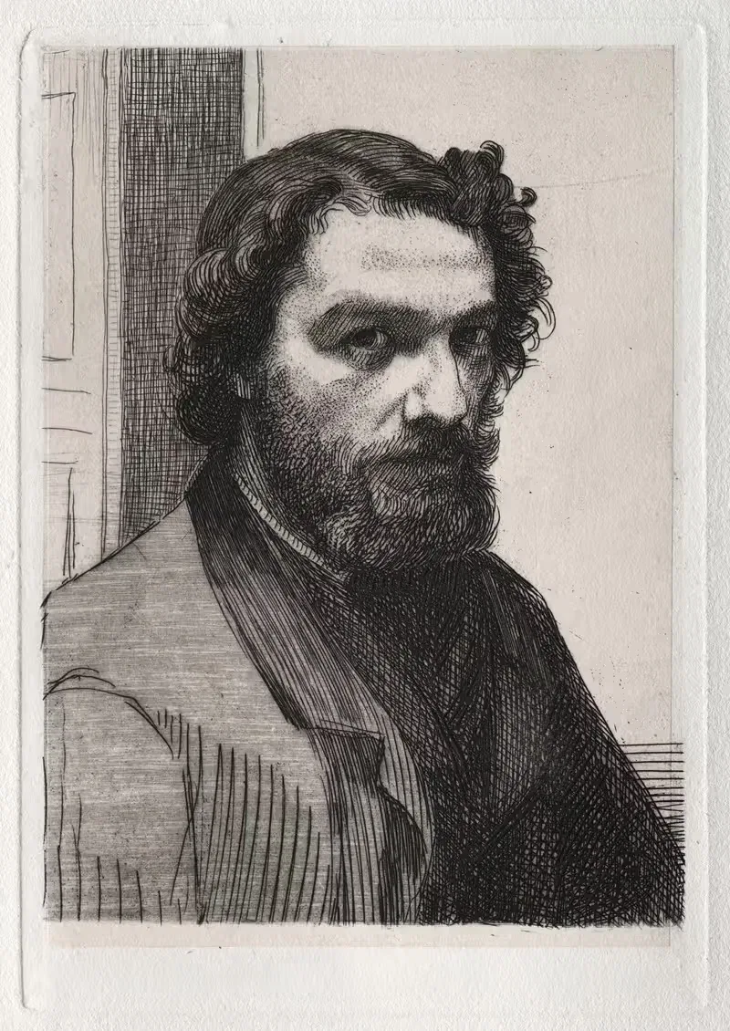 Альфонс Легро by Феликс Браккемонд, 1861 — digital art print download