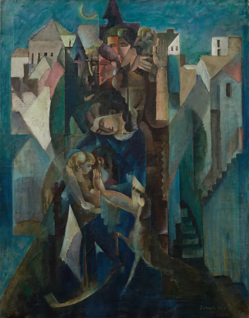 Interior and Exterior by William Zorach, 1919 — digital art print download