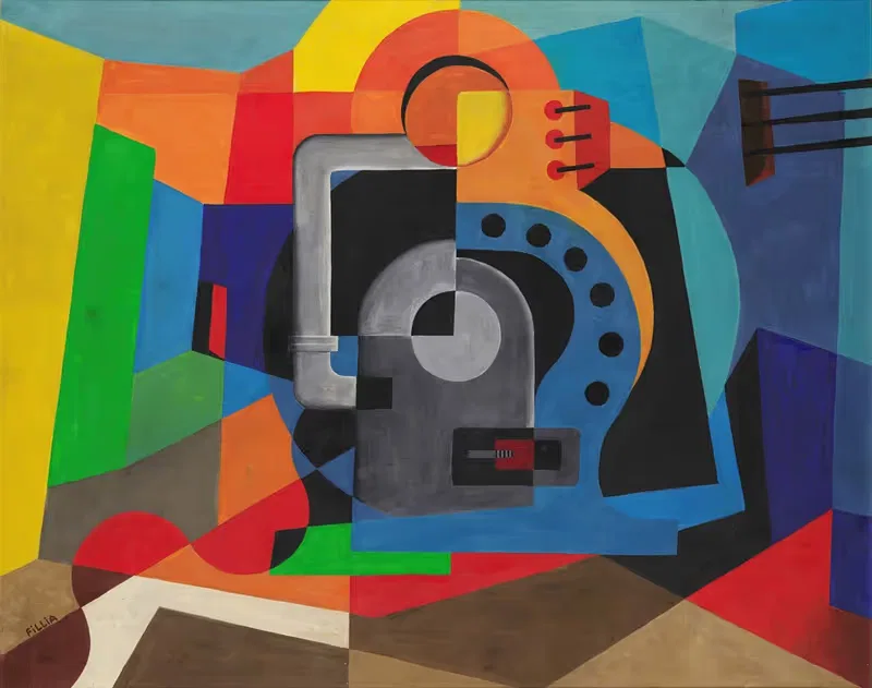 Механический пейзаж by Филлия (Луиджи Коломбо), 1926-1927 — digital art print download