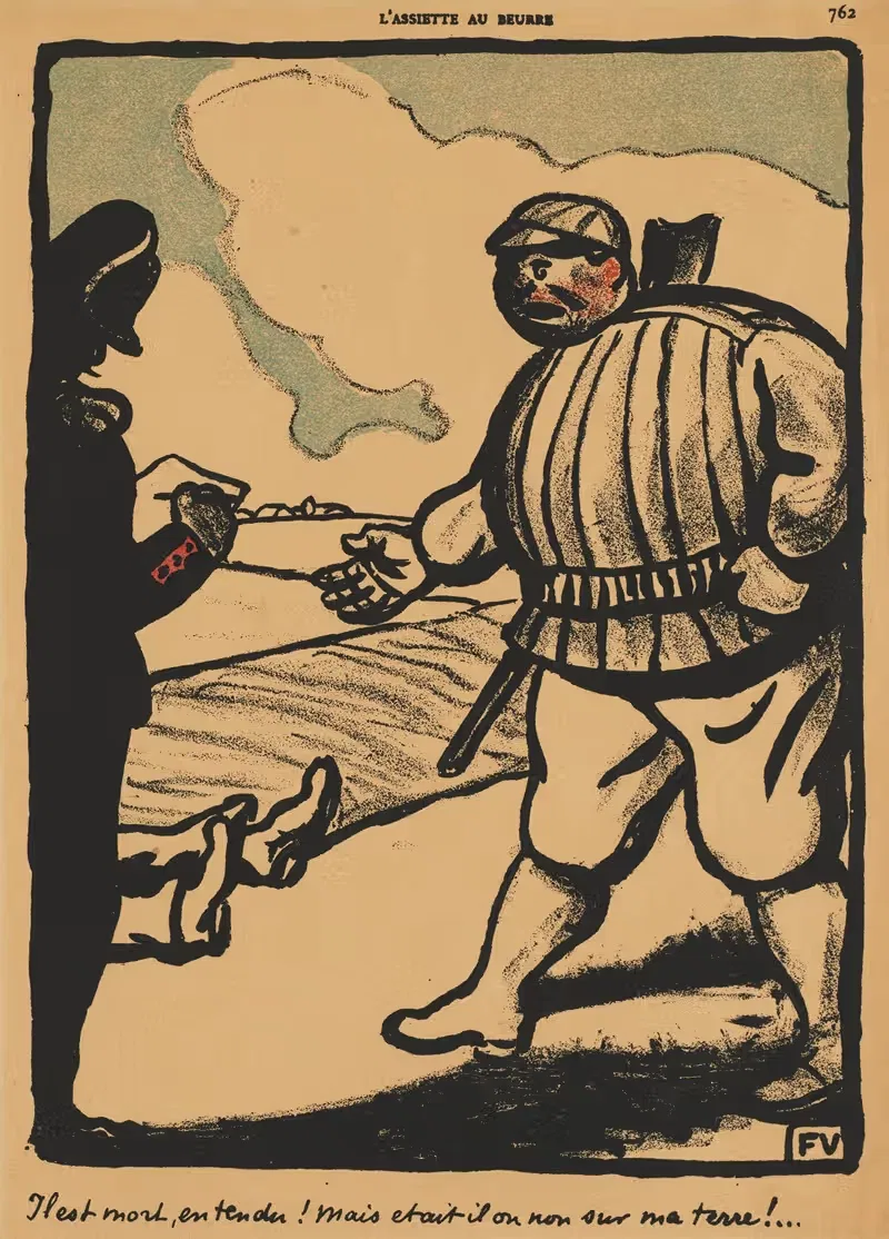 Crimes And Punishments; All right, so he's dead!… — Félix Vallotton