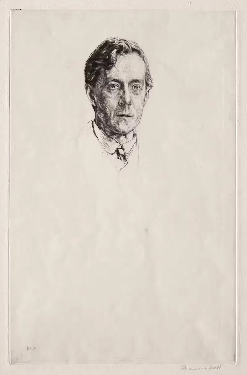 Sir Laurence Binyon by Francis Dodd, 1921 — digital art print download
