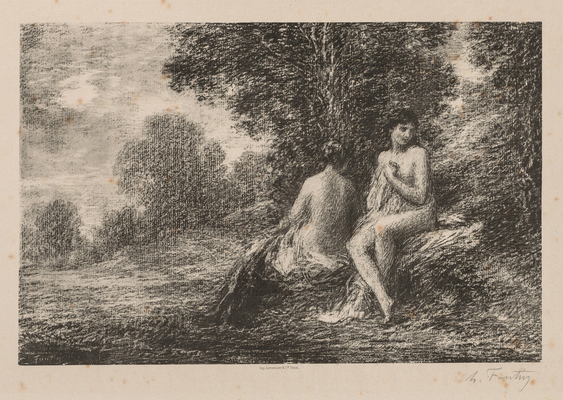 Купальщики by Анри Фантен-Латур, 1881 — digital art print download