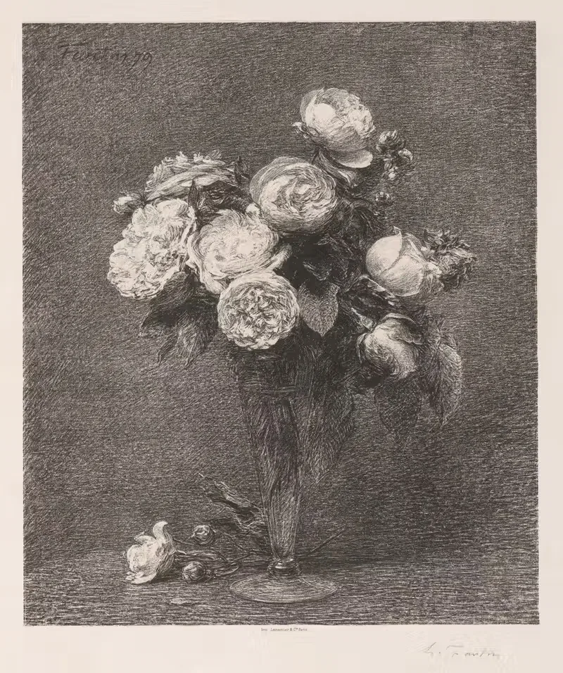 Bouquet of Roses — Henri Fantin-Latour