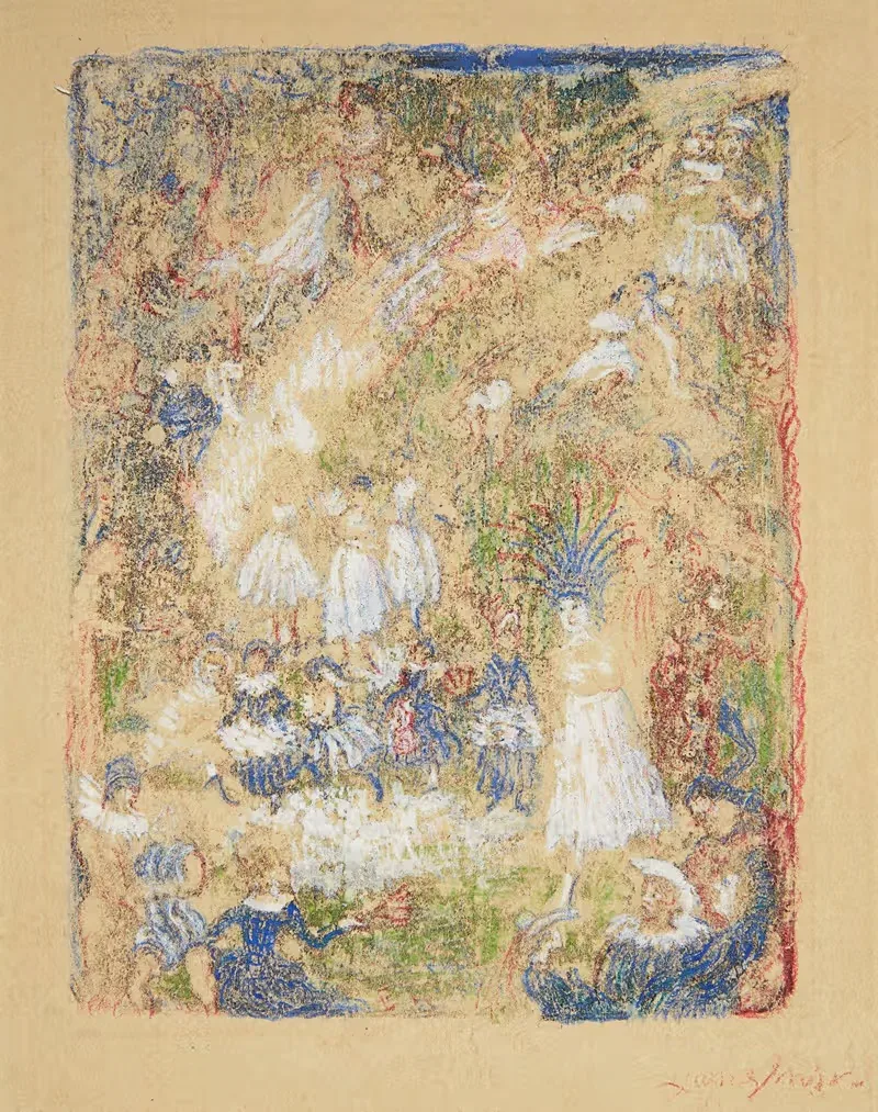 Сад любви by Джеймс Энсор, 1910-1915 — digital art print download