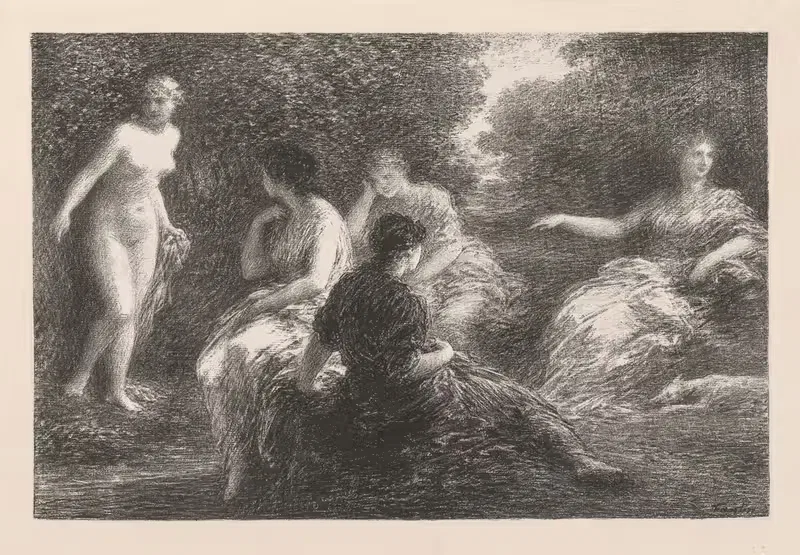 Купающиеся by Анри Фантен-Латур, 1896 — digital art print download