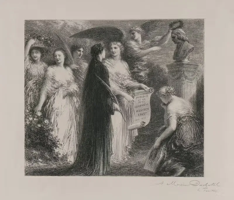 Роберту Шуману by Анри Фантен-Латур, 1894 — digital art print download