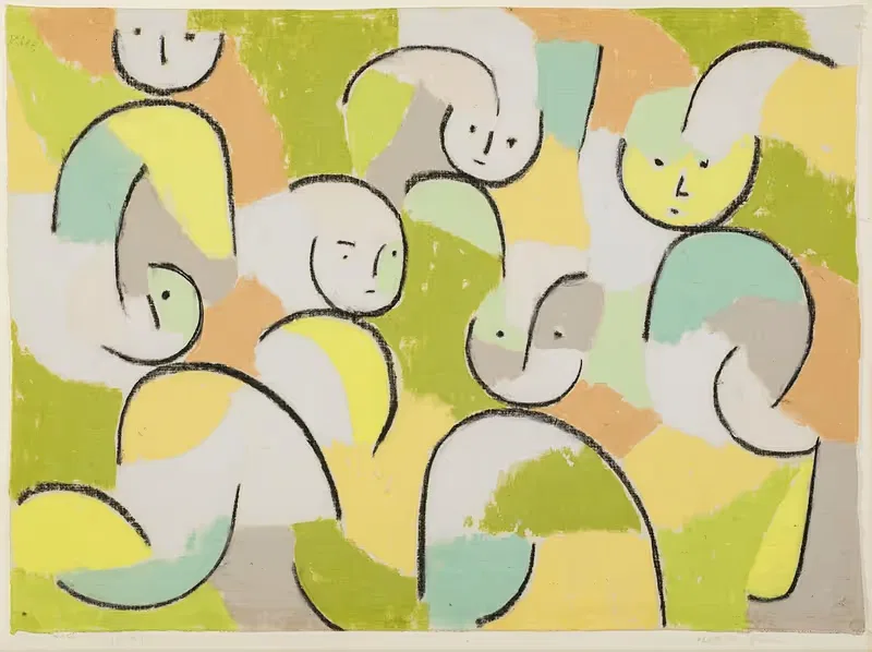 Sextett der Genien by Paul Klee, 1937 — digital art print download