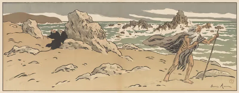 Блуждающий еврей by Анри Ривьер, 1896 — digital art print download