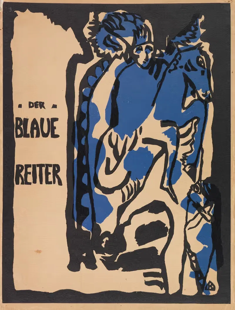 Der blaue Reiter by Wassily Kandinsky, 1912 — digital art print download