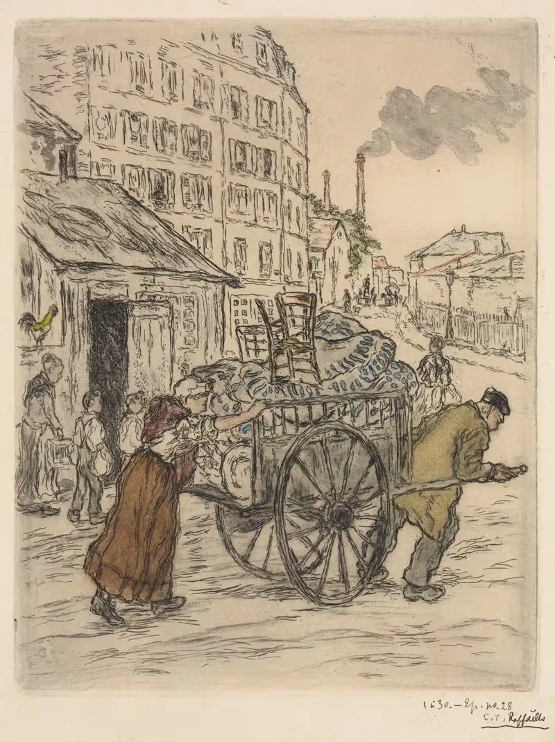 Перемещение by Жан Франсуа Раффаэлли, 1894 — digital art print download