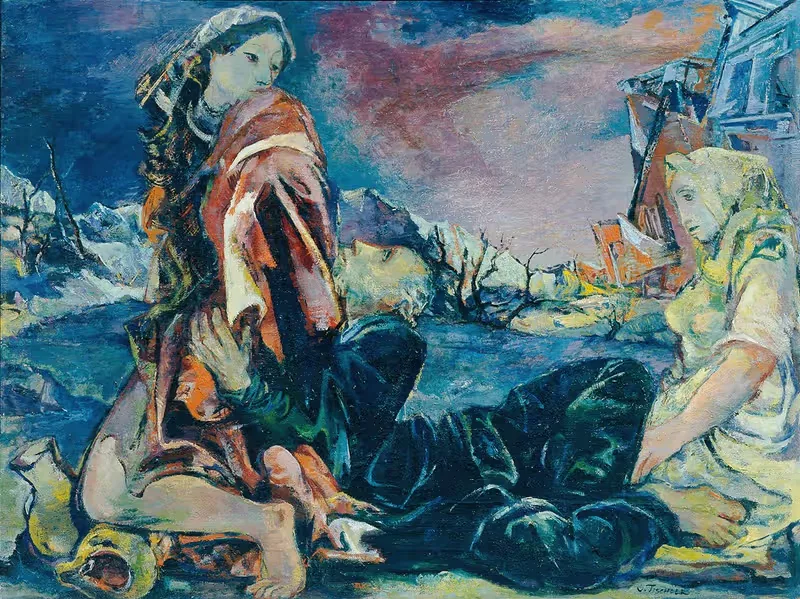 Содом и Гоморра by Виктор Тишлер, 1945 — digital art print download
