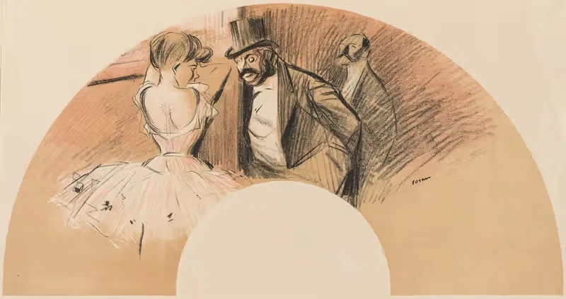 Бал Гаварни Фан by Жан-Луи Форайн, 1903 — digital art print download