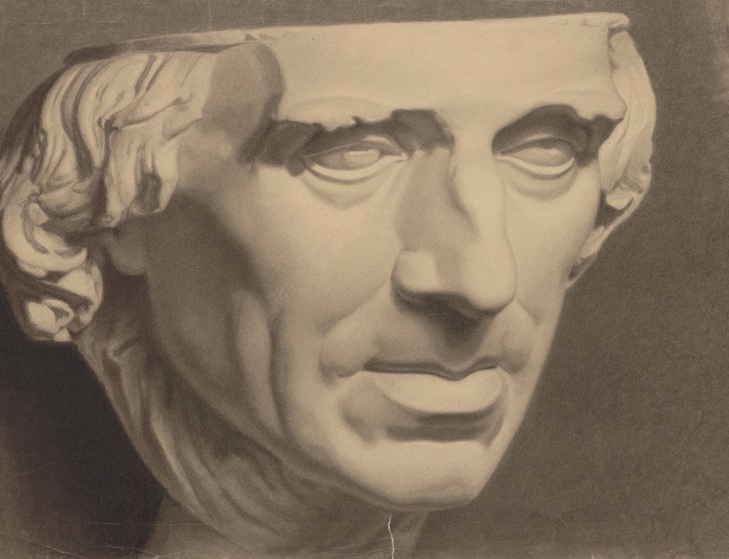 Drawing of a bust. by Вальдемар Андерсен, 1895-1928 — digital art print download