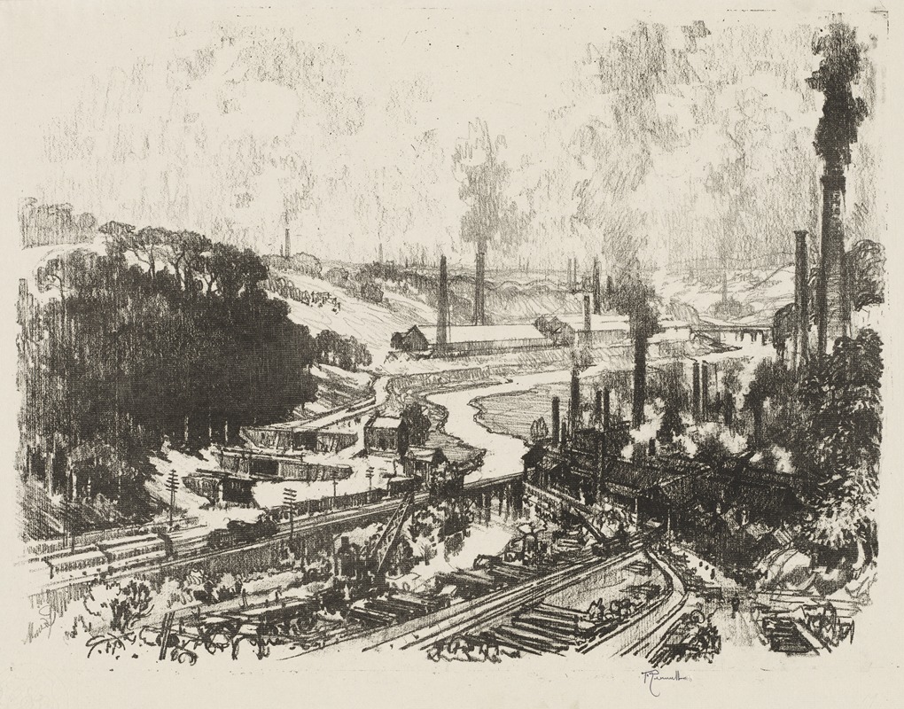 Мunitions Works by Джозеф Пеннел, 1916 — digital art print download
