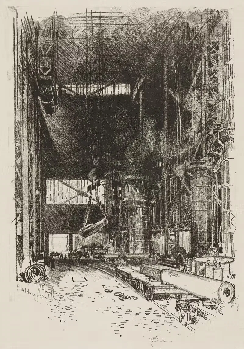 Новая огневая позиция by Джозеф Пеннел, 1916 — digital art print download