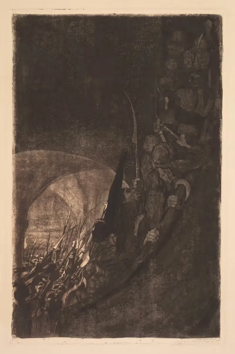 Крестьянская война; Вооружение в хранилище by Кэтэ Кольвиц, 1906 — digital art print download