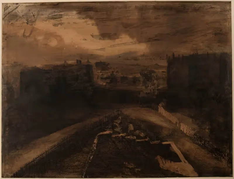 Vue de Paris by Victor Hugo, 1850 — digital art print download