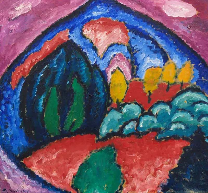 Berge in Oberstdorf by Alexej von Jawlensky, 1912 — digital art print download