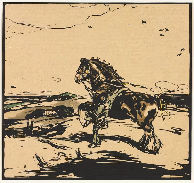 Ширский конь by Уильям Николсон, 1904 — digital art print download