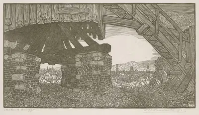 Мельница в Брюгге by Вейнанд Отто Ян Нивенкамп, c. 1905 — digital art print download