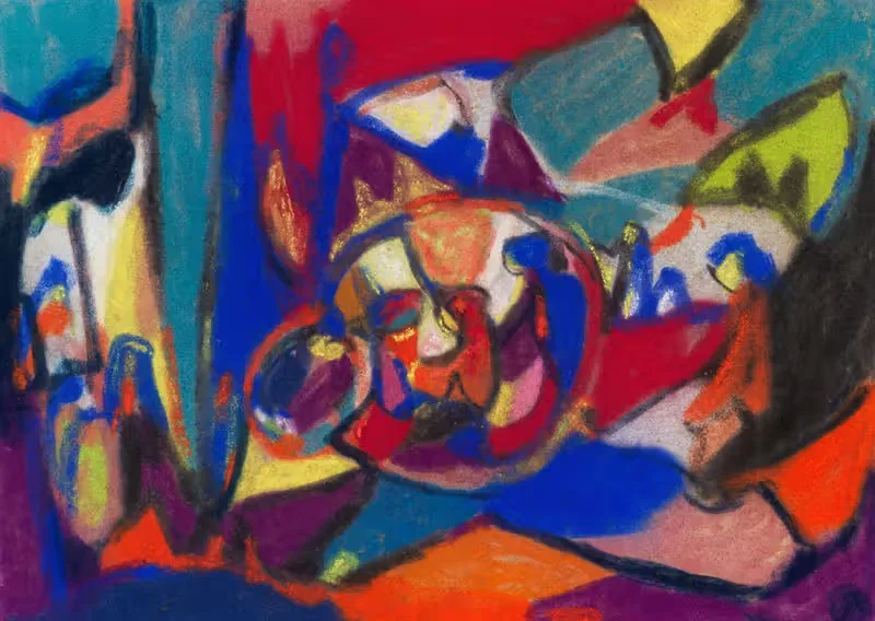 Композиция (Поклонение) by Адольф Хёльцель, c1930 — digital art print download