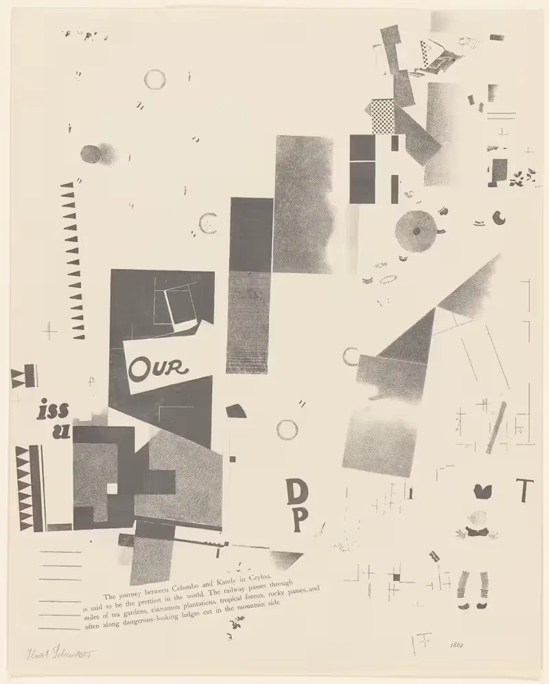 Мерц 3. Курт Швиттерс 6 литографий Пл.7 by Курт Швиттерс, 1923 — digital art print download