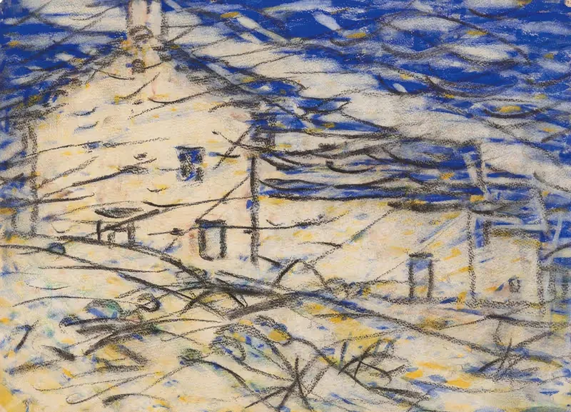 Гора в Тичино by Кристиан Рольфс, 1928 — digital art print download