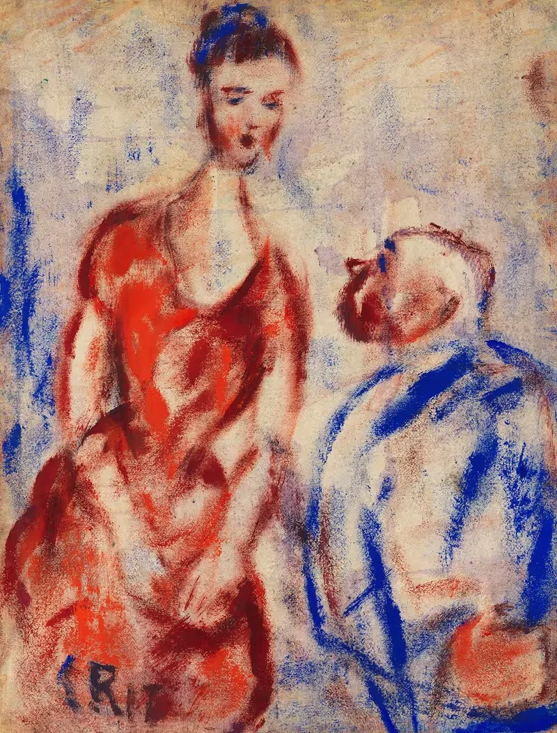 Пара by Кристиан Рольфс, 1919 — digital art print download