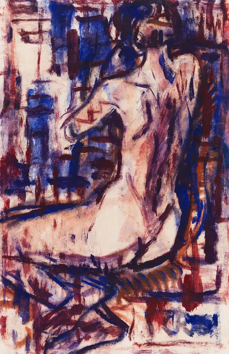 Weiblicher Rückenakt — Christian Rohlfs