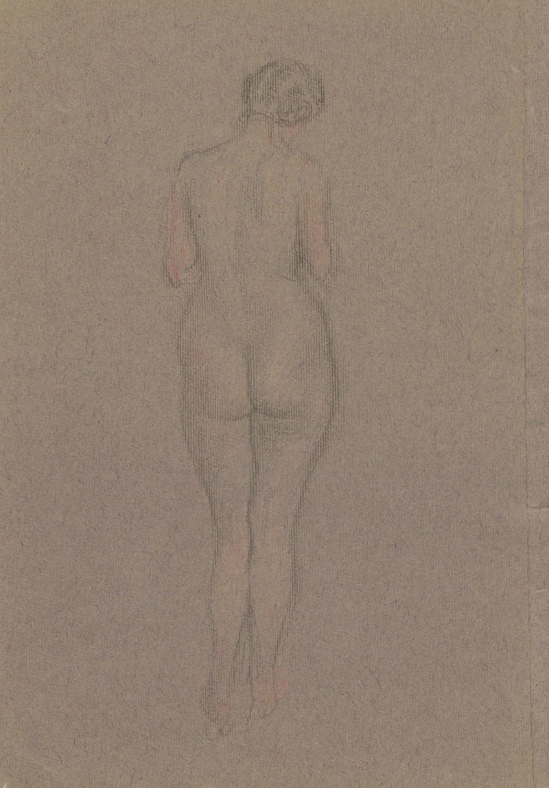 Naked woman with her back turned. — Valdemar Andersen
