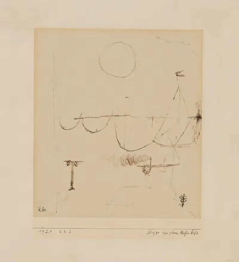 Эскиз к изображению порта by Поль Клее, 1920 — digital art print download