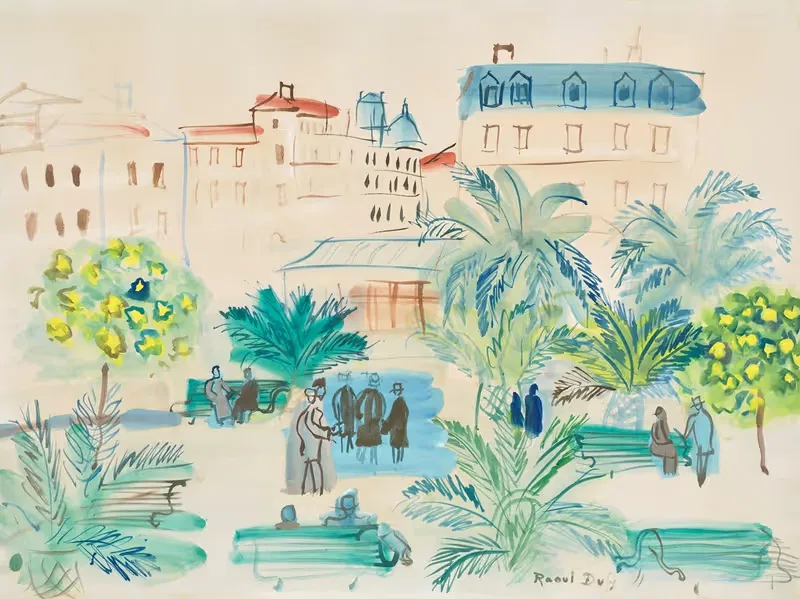 La place Arago by Raoul Dufy, 1947 — digital art print download