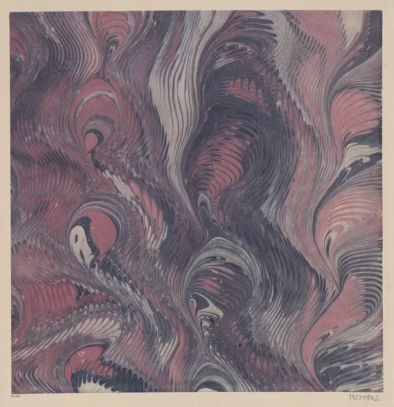 Мраморная бумага (расчесанная) by А. у. П. Реннер, 1904 - 1907 — digital art print download