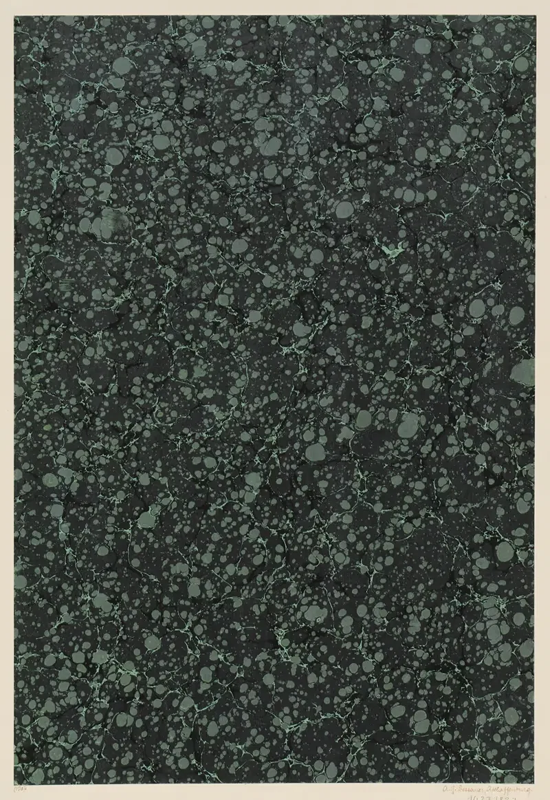 Мраморная бумага (Шведский мрамор) by Акционерное общество по производству цветной бумаги и клея (Ашаффенбург), 1900 —…