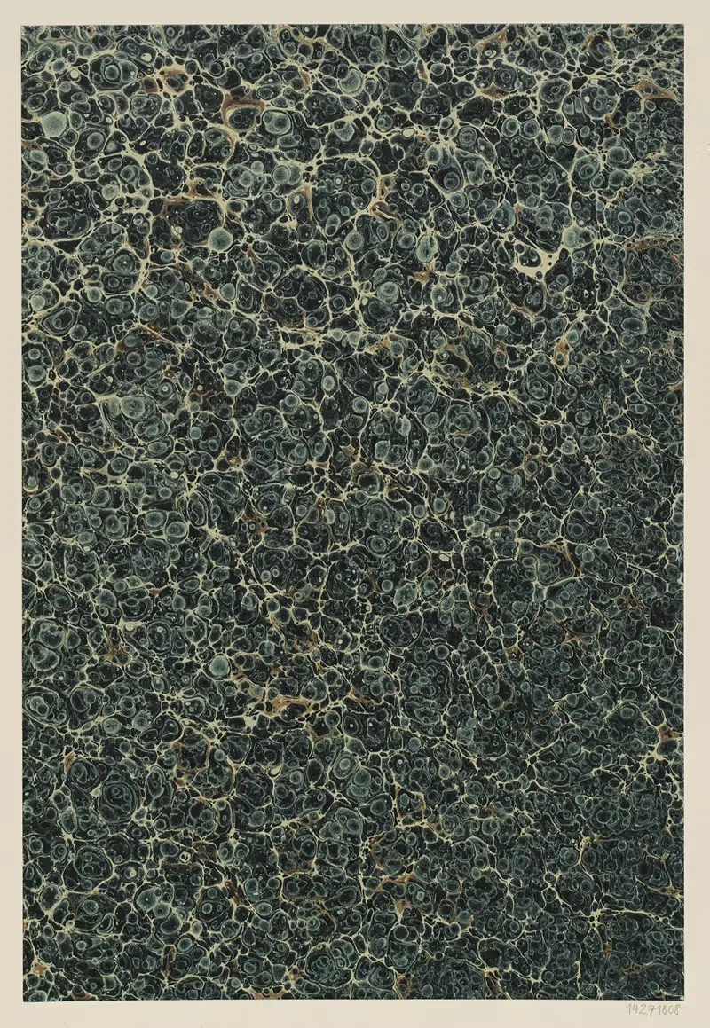 Ringadermarmorpapier by Aktiengesellschaft für Buntpapier u. Leimfabrikation (Aschaffenburg), 1860 - 1900 — digital art…