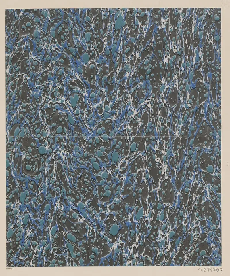 Каменное мраморное бумага by Акционерное общество по производству цветной бумаги и клея (Ашаффенбург) — digital art print…