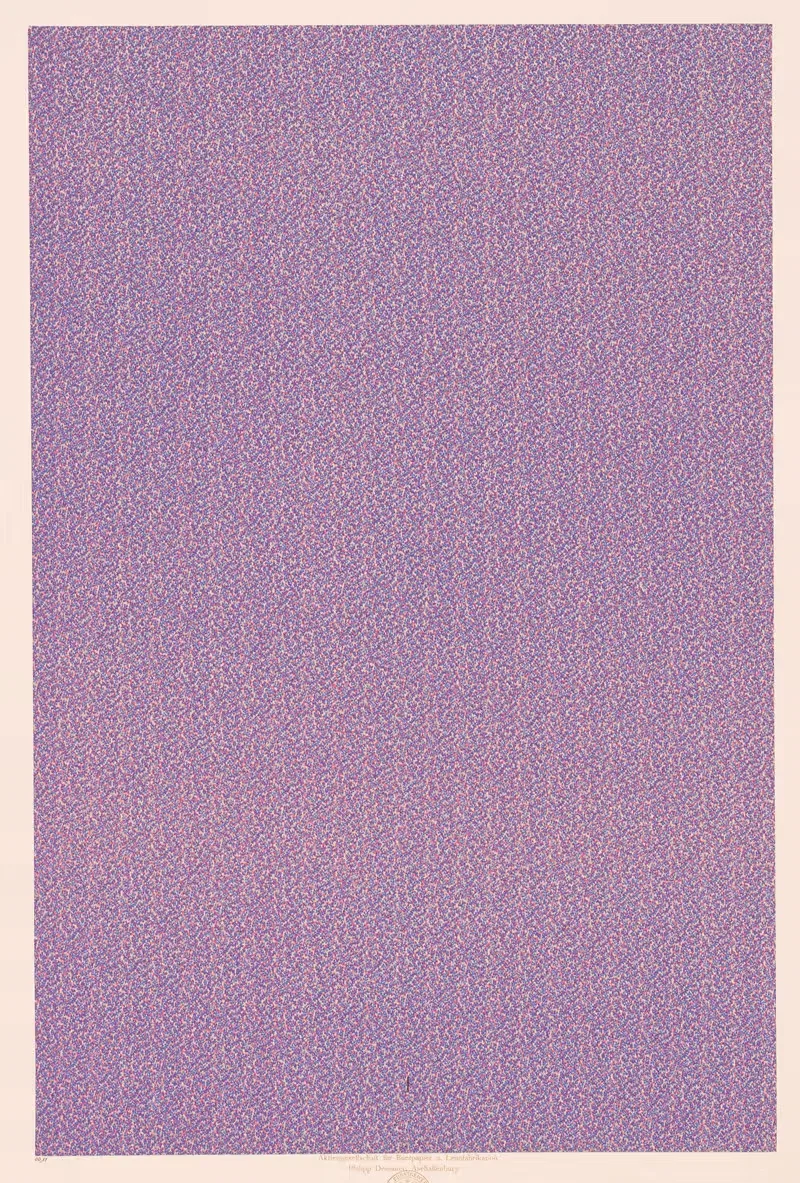 Walzendruckpapier (feines, dichtes Flächenmuster) — Aktiengesellschaft für Buntpapier u. Leimfabrikation (Aschaffenburg)