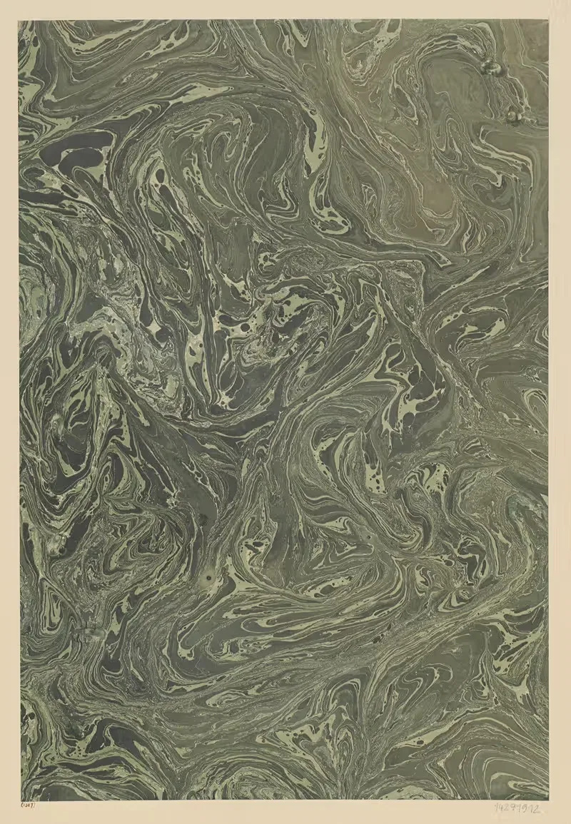 Marmorpapier (Ölmarmor) by Andreas Haussmann, 1900 — digital art print download