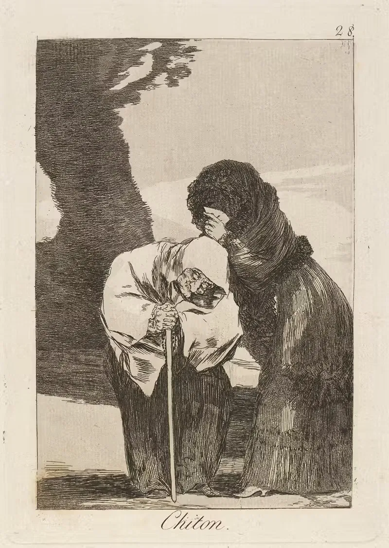 Хитон. (Тсс.) by Франсиско де Гойя, 1796-1797 — digital art print download