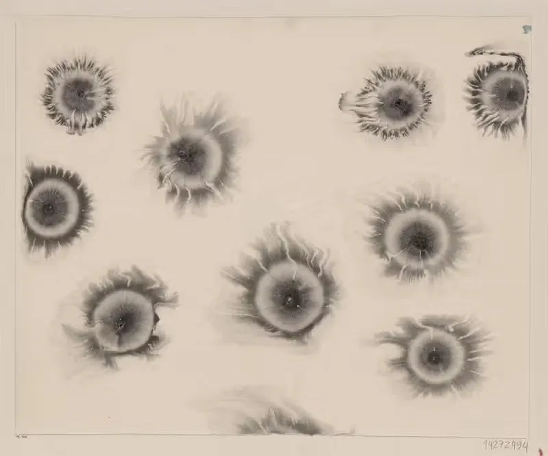Sprenkelpapier (mit Sonnenmarmormotiven) — Anker Kyster