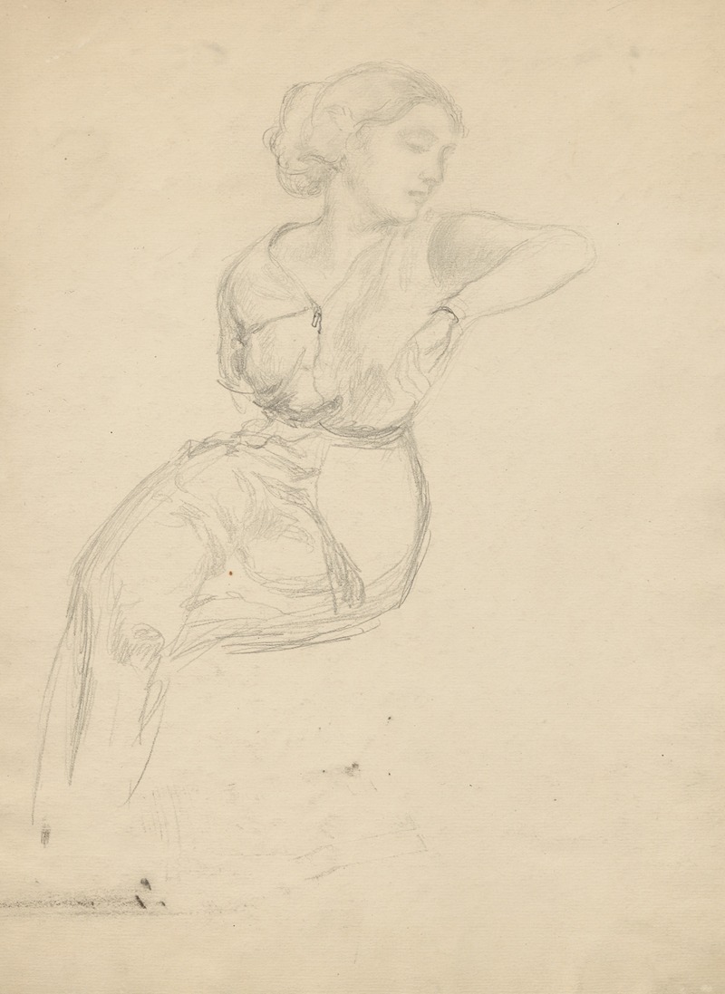 Seated woman.. by Вальдемар Андерсен, 1895-1928 — digital art print download