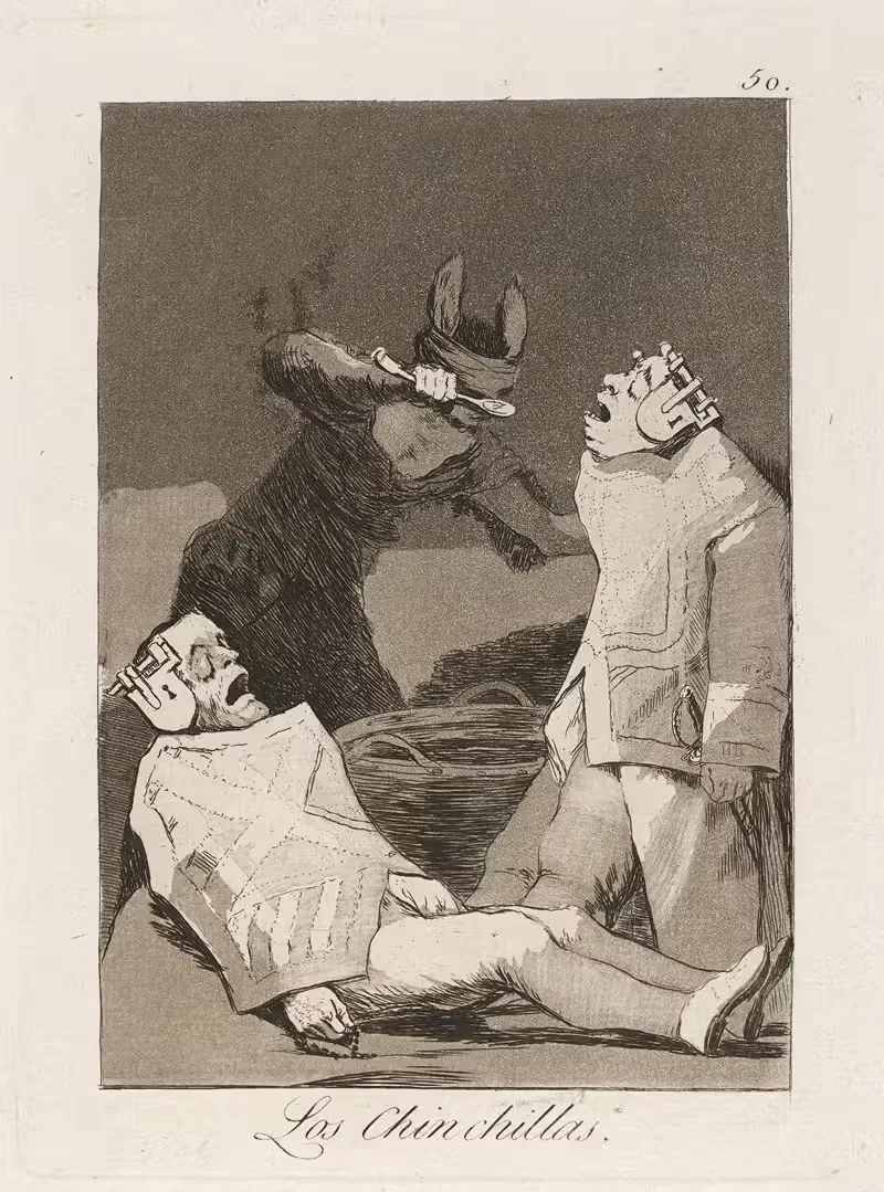Los Chinchillas. (The Chinchillas.) — Francisco de Goya